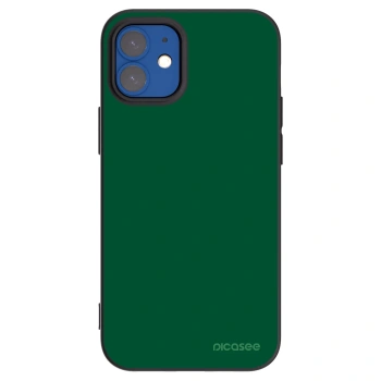 Picasee crna silikonska maskica za Apple iPhone 12 mini - Green Gleam
