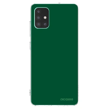 Picasee silikonska prozirna maskica za Samsung Galaxy M51 M515F - Green Gleam