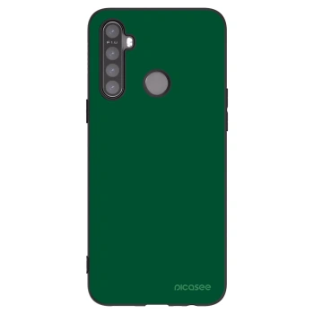 Picasee crna silikonska maskica za Realme 6i - Green Gleam