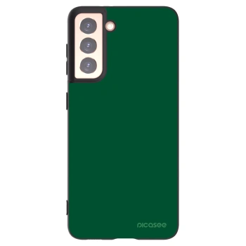 Picasee crna silikonska maskica za Samsung Galaxy S21 5G G991B - Green Gleam
