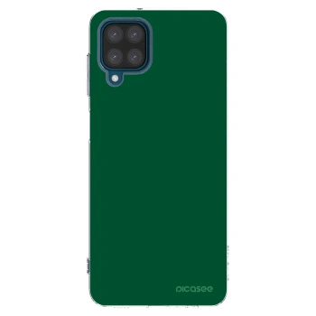 Picasee silikonska prozirna maskica za Samsung Galaxy A12 A125F - Green Gleam