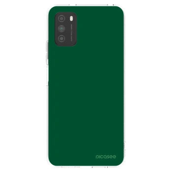 Picasee silikonska prozirna maskica za Xiaomi Poco M3 - Green Gleam