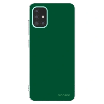 Picasee silikonska prozirna maskica za Samsung Galaxy M31s - Green Gleam