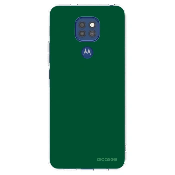 Picasee silikonska prozirna maskica za Motorola Moto G9 Play - Green Gleam