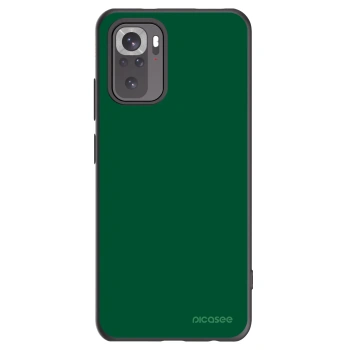 Picasee crna silikonska maskica za Xiaomi Redmi Note 10 - Green Gleam