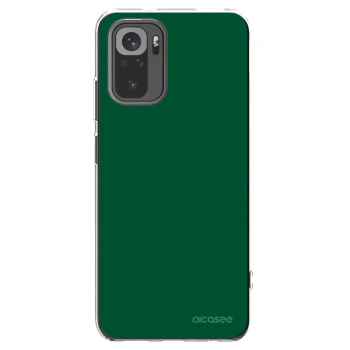 Picasee silikonska prozirna maskica za Xiaomi Redmi Note 10S - Green Gleam