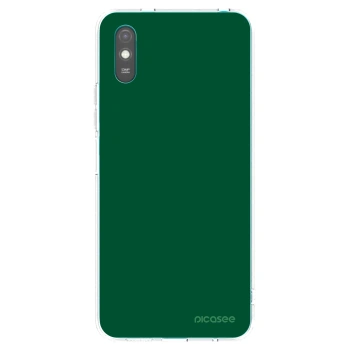 Picasee silikonska prozirna maskica za Xiaomi Redmi 9AT - Green Gleam