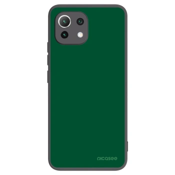 Picasee crna silikonska maskica za Xiaomi Mi 11 Lite - Green Gleam