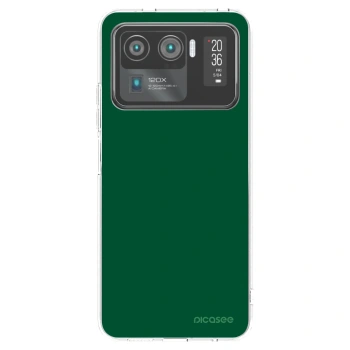 Picasee silikonska prozirna maskica za Xiaomi Mi 11 Ultra - Green Gleam
