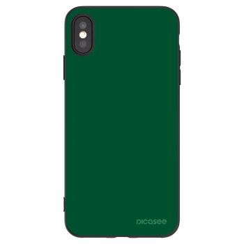 Picasee crna silikonska maskica za Apple iPhone XS Max - Green Gleam
