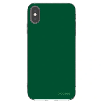 Picasee silikonska prozirna maskica za Apple iPhone XS Max - Green Gleam