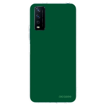 Picasee silikonska prozirna maskica za Vivo Y11s - Green Gleam