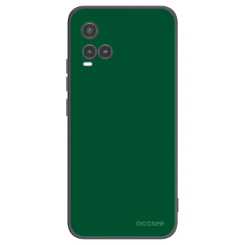 Picasee crna silikonska maskica za Vivo Y33s - Green Gleam