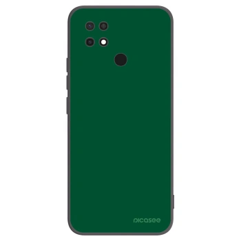 Picasee crna silikonska maskica za Xiaomi Redmi 10C - Green Gleam