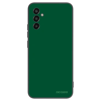 Picasee crna silikonska maskica za Samsung Galaxy M13 M135F - Green Gleam