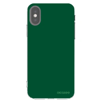 Picasee silikonska prozirna maskica za Apple iPhone X/XS - Green Gleam