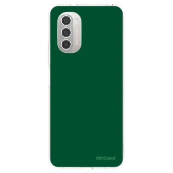 Picasee silikonska prozirna maskica za Motorola Moto G51 - Green Gleam