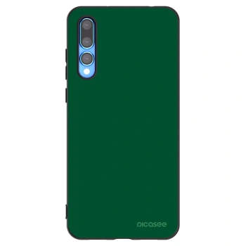 Picasee crna silikonska maskica za Huawei P20 Pro - Green Gleam