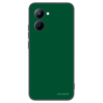 Picasee crna silikonska maskica za Realme C33 (2023) - Green Gleam