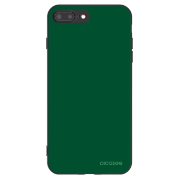 Picasee crna silikonska maskica za Apple iPhone 8 Plus - Green Gleam