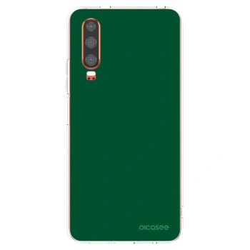 Picasee silikonska prozirna maskica za Huawei P30 - Green Gleam
