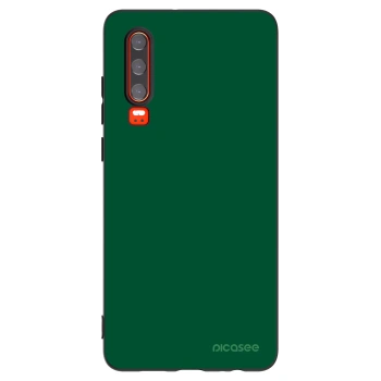 Picasee crna silikonska maskica za Huawei P30 - Green Gleam