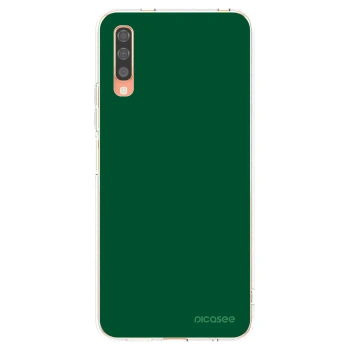 Picasee silikonska prozirna maskica za Samsung Galaxy A70 A705F - Green Gleam