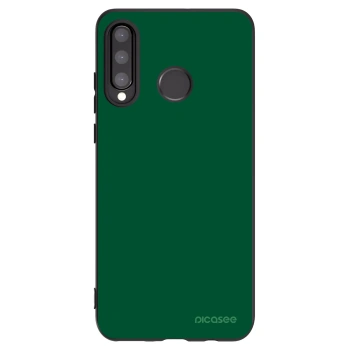 Picasee crna silikonska maskica za Huawei P30 Lite - Green Gleam