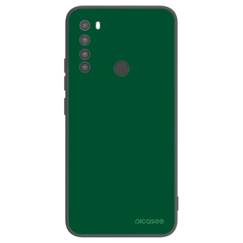 Picasee crna silikonska maskica za Xiaomi Redmi Note 8 - Green Gleam