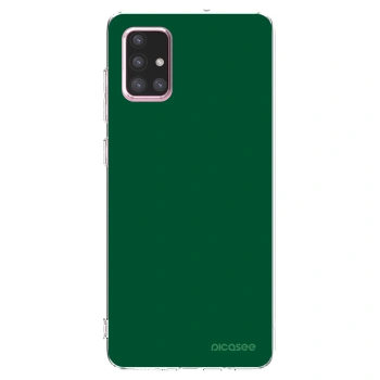 Picasee silikonska prozirna maskica za Samsung Galaxy A71 A715F - Green Gleam