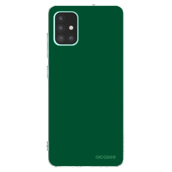Picasee silikonska prozirna maskica za Samsung Galaxy A51 A515F - Green Gleam