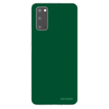Picasee silikonska prozirna maskica za Samsung Galaxy S20 G980F - Green Gleam