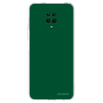 Picasee silikonska prozirna maskica za Xiaomi Redmi Note 9 Pro - Green Gleam