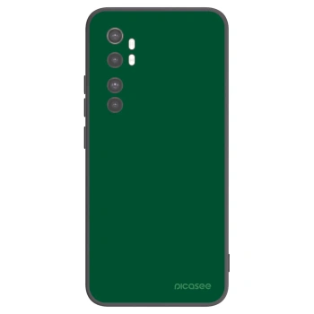 Picasee crna silikonska maskica za Xiaomi Mi Note 10 Lite - Green Gleam