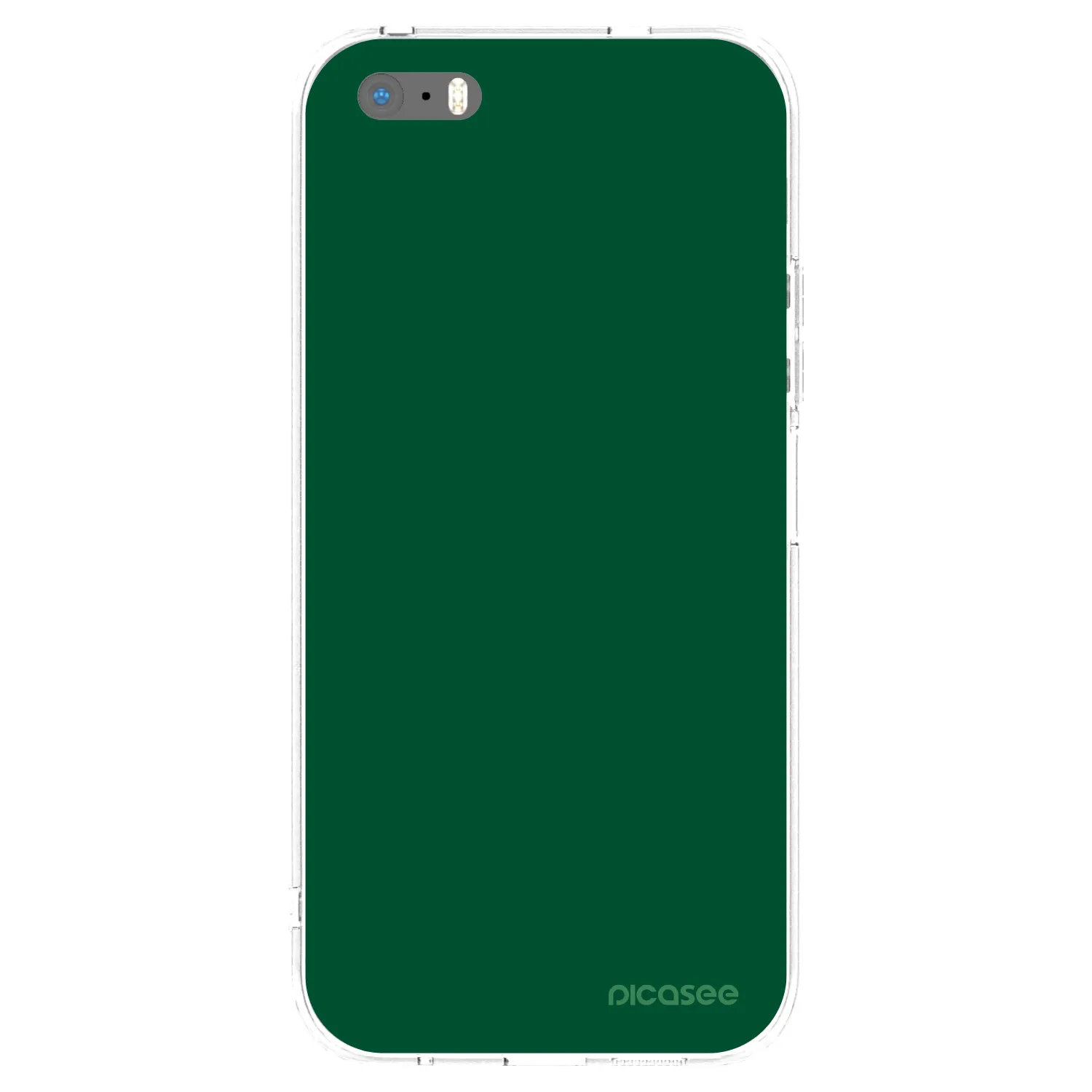 Picasee silikonska prozirna maskica za Apple iPhone 5/5S/SE - Green Gleam