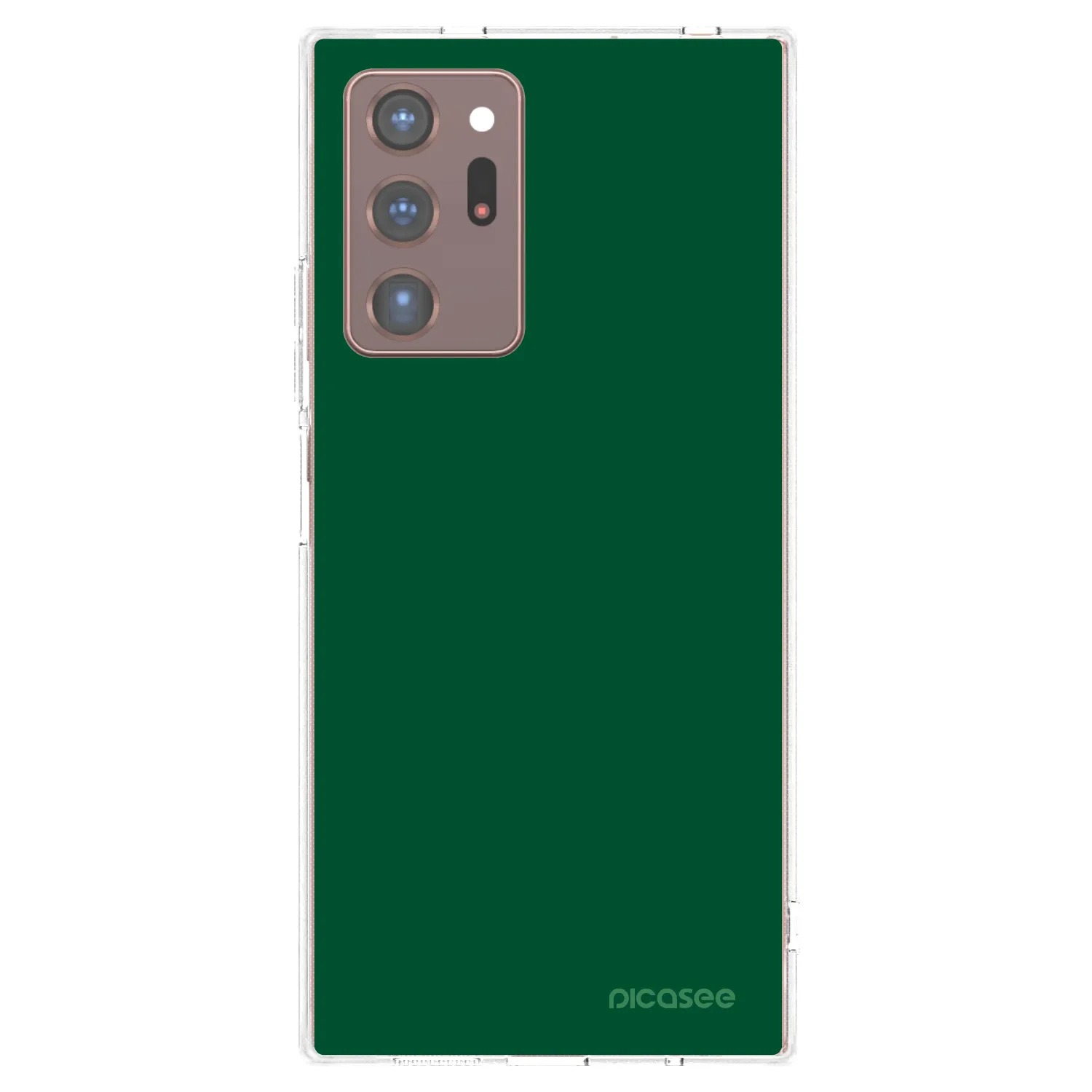 Picasee silikonska prozirna maskica za Samsung Galaxy Note 20 Ultra - Green Gleam