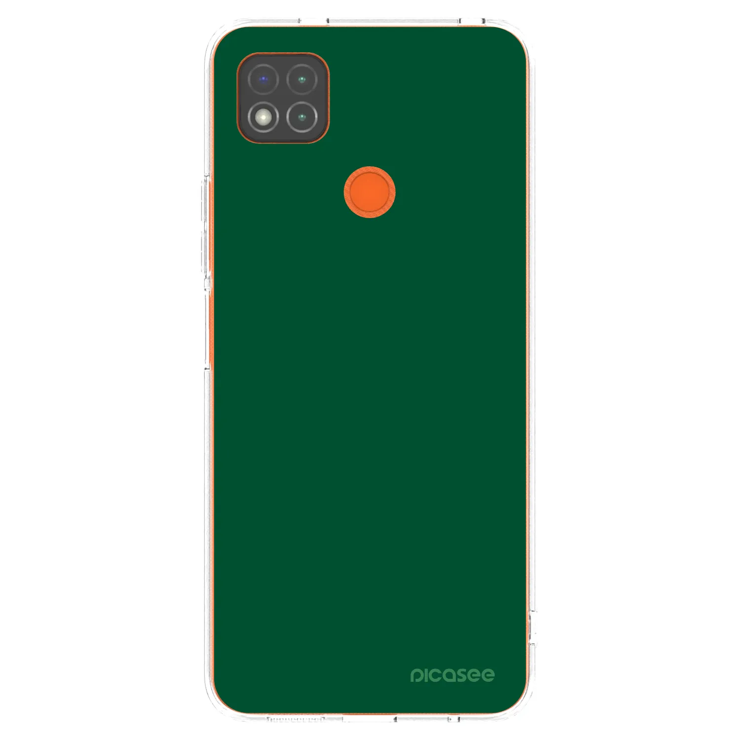 Picasee silikonska prozirna maskica za Xiaomi Redmi 9C - Green Gleam