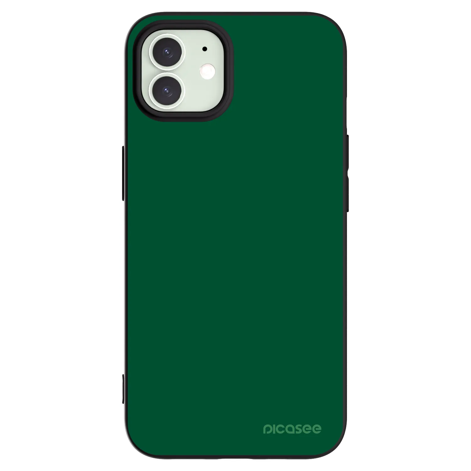 Picasee crna silikonska maskica za Apple iPhone 12 Pro - Green Gleam