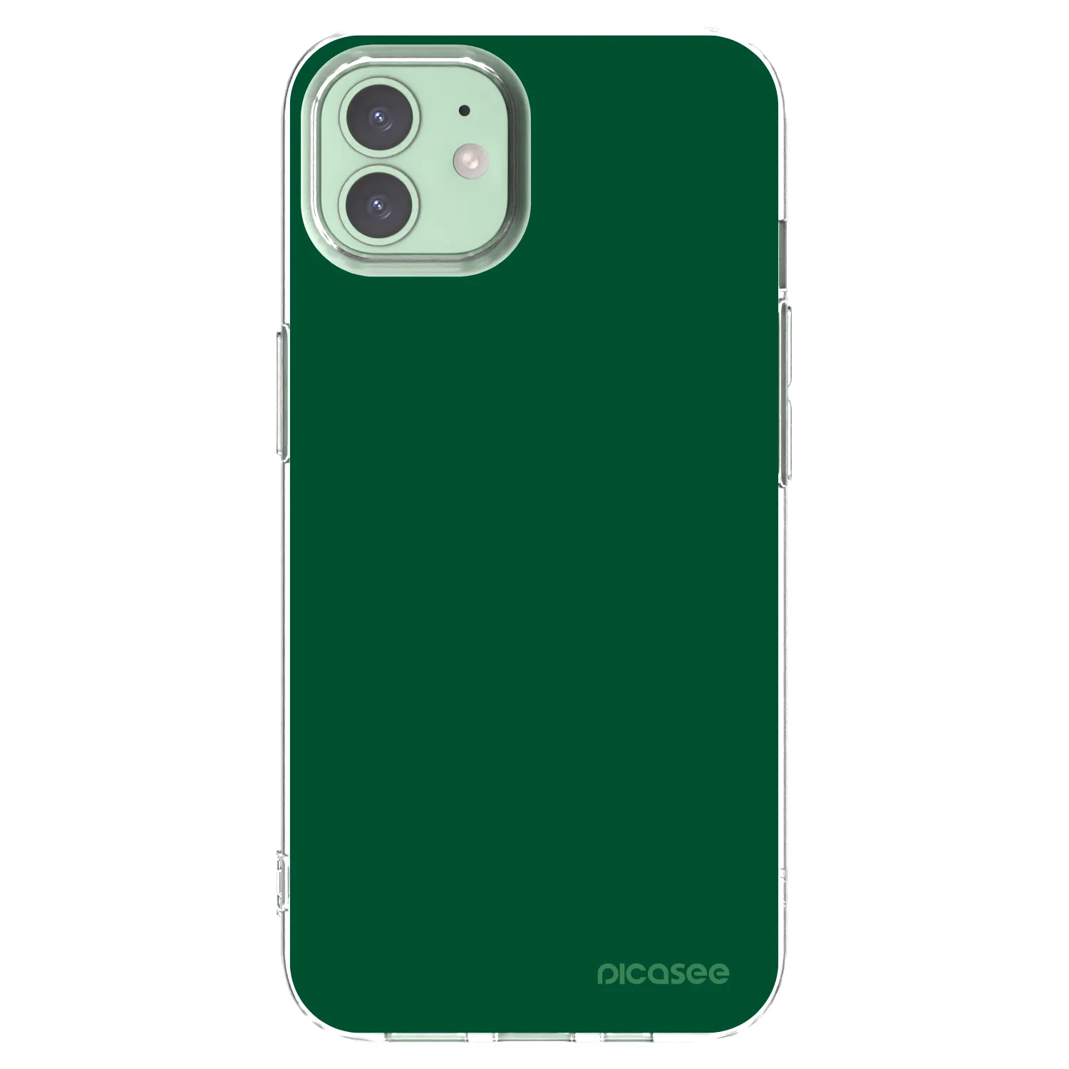Picasee silikonska prozirna maskica za Apple iPhone 12 Pro - Green Gleam