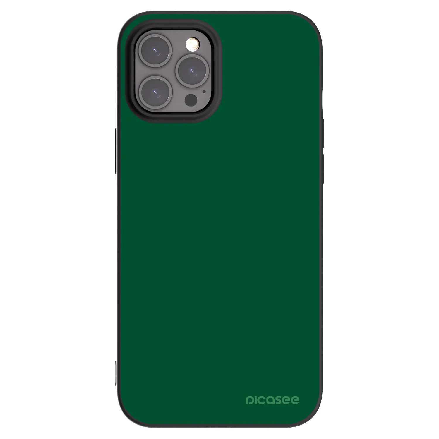 Picasee crna silikonska maskica za Apple iPhone 12 Pro Max - Green Gleam