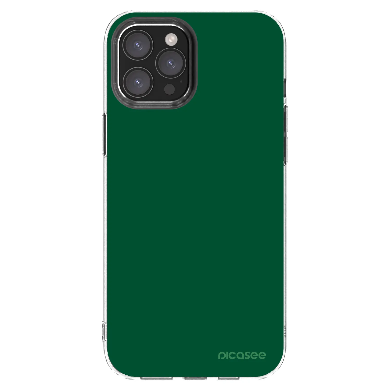 Picasee silikonska prozirna maskica za Apple iPhone 12 Pro Max - Green Gleam