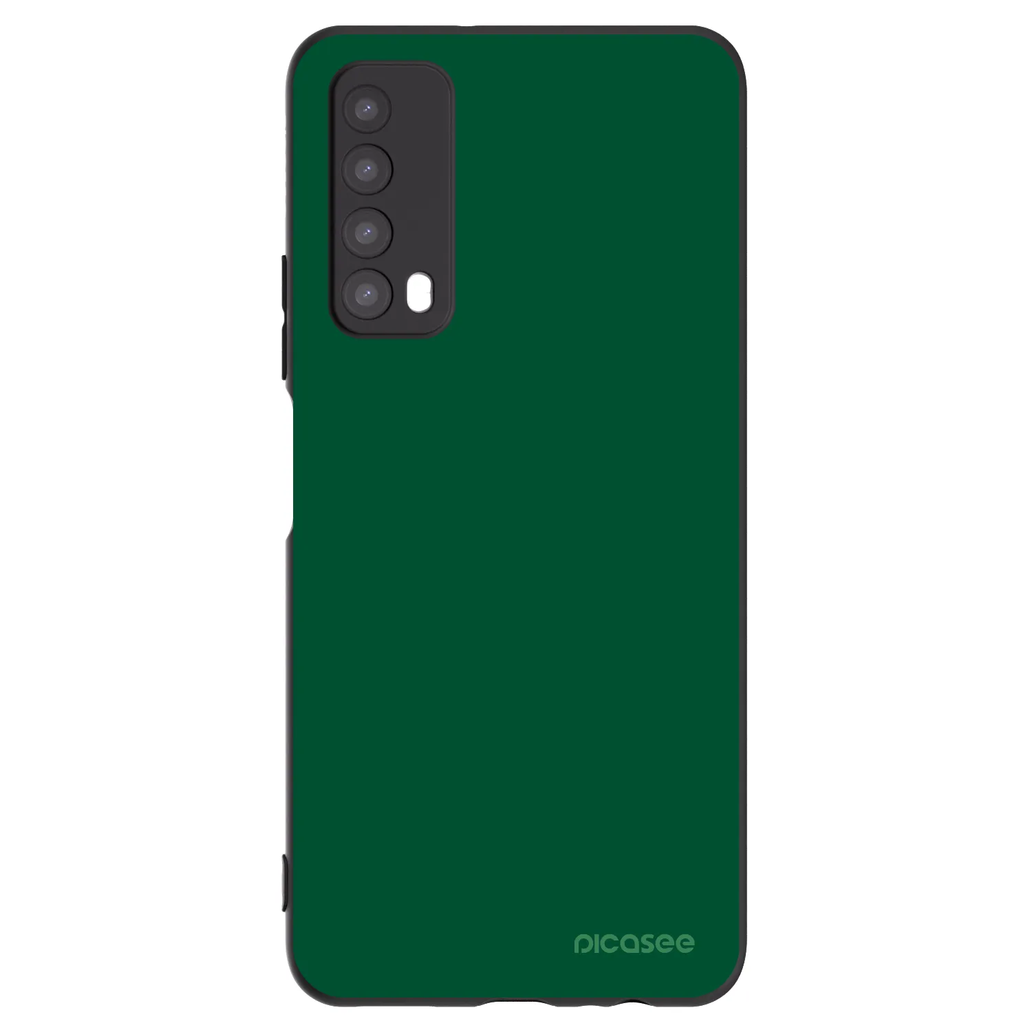 Picasee crna silikonska maskica za Huawei P Smart 2021 - Green Gleam
