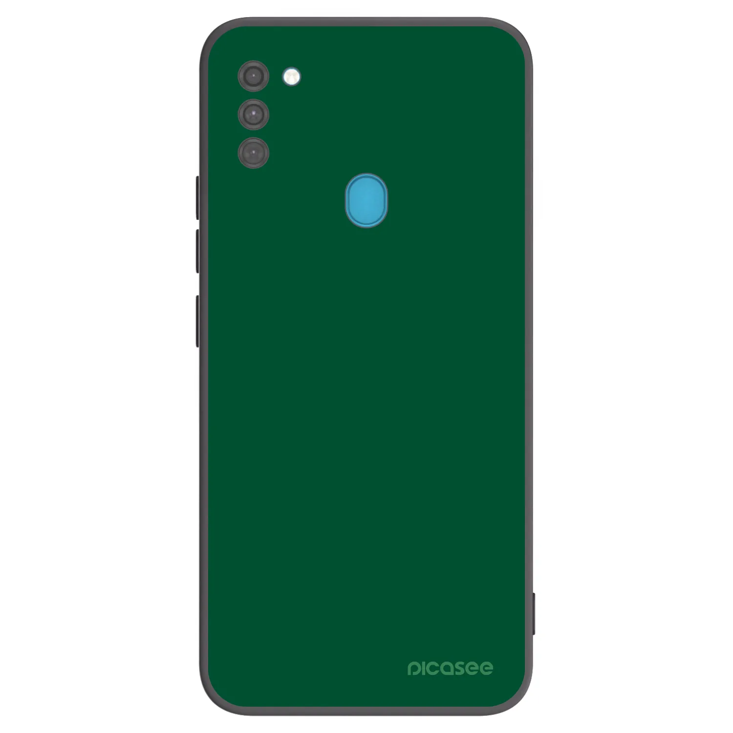 Picasee crna silikonska maskica za Samsung Galaxy M11 - Green Gleam