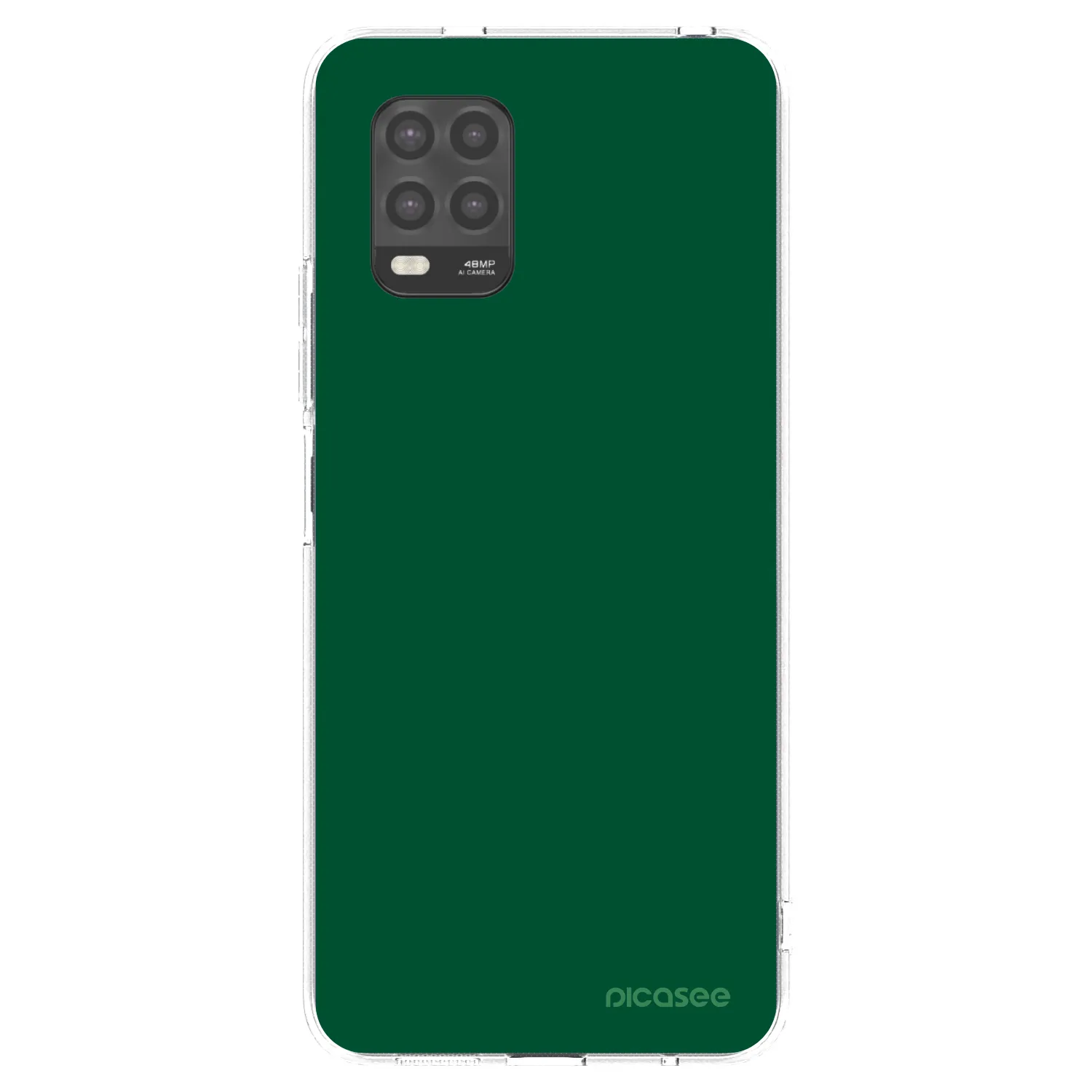 Picasee silikonska prozirna maskica za Xiaomi Mi 10 Lite - Green Gleam