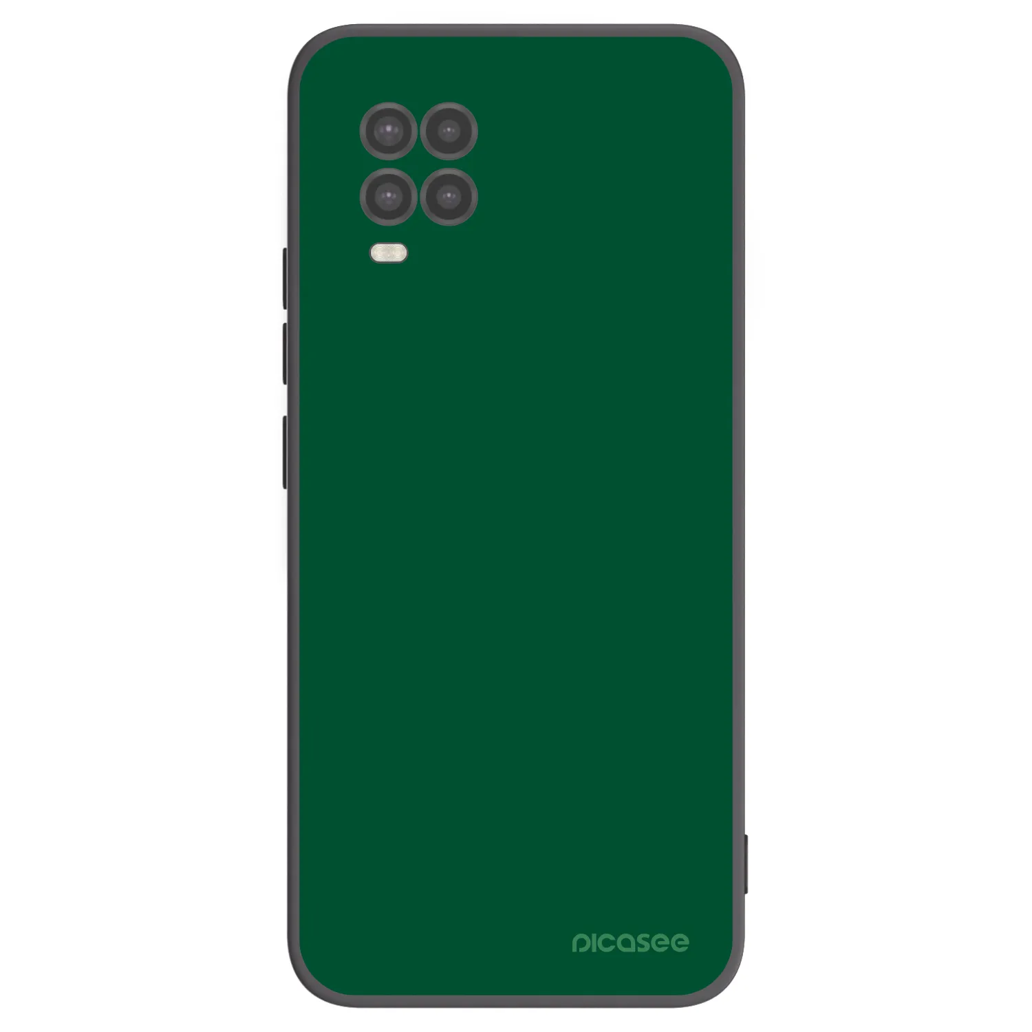Picasee crna silikonska maskica za Xiaomi Mi 10 Lite - Green Gleam