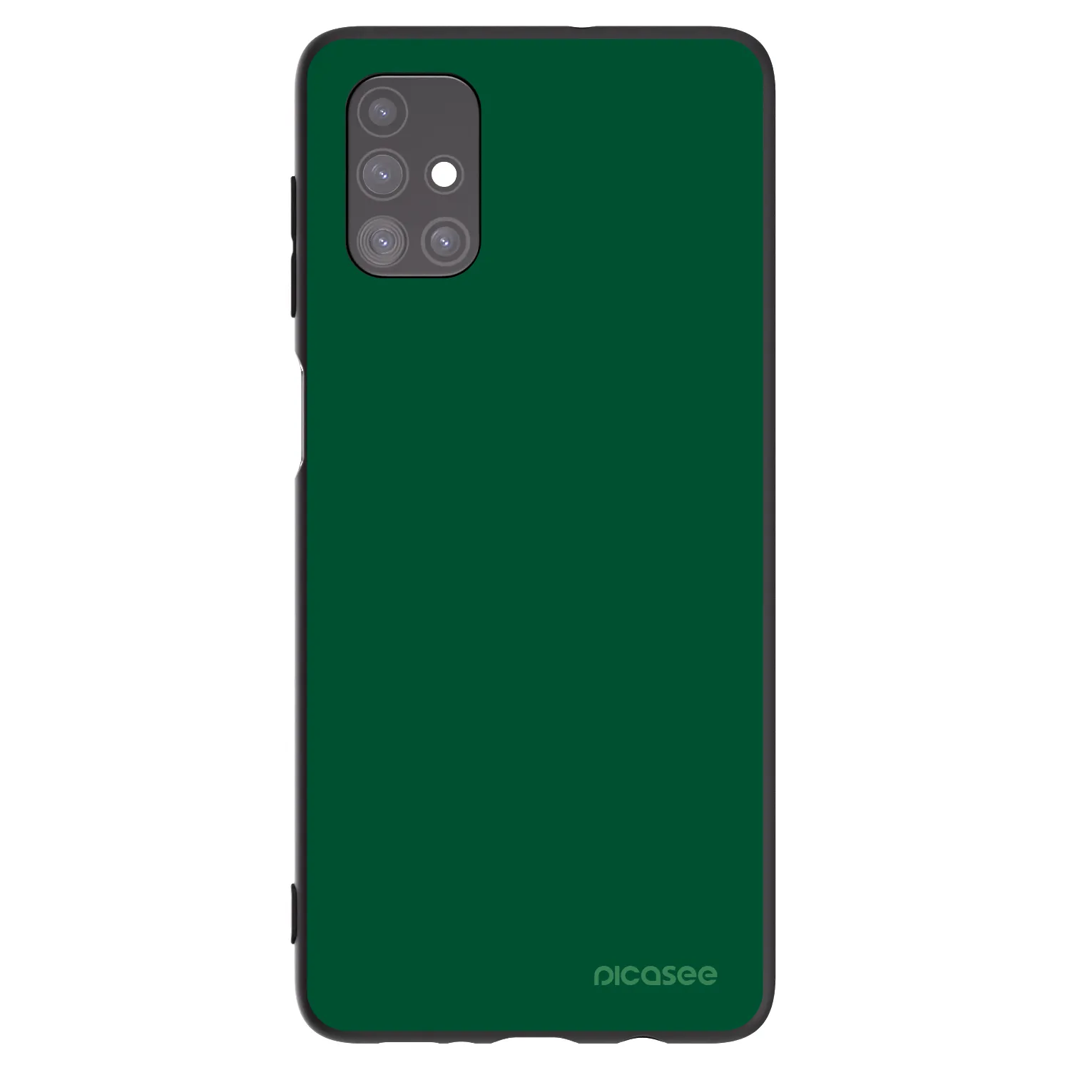 Picasee crna silikonska maskica za Samsung Galaxy M51 M515F - Green Gleam