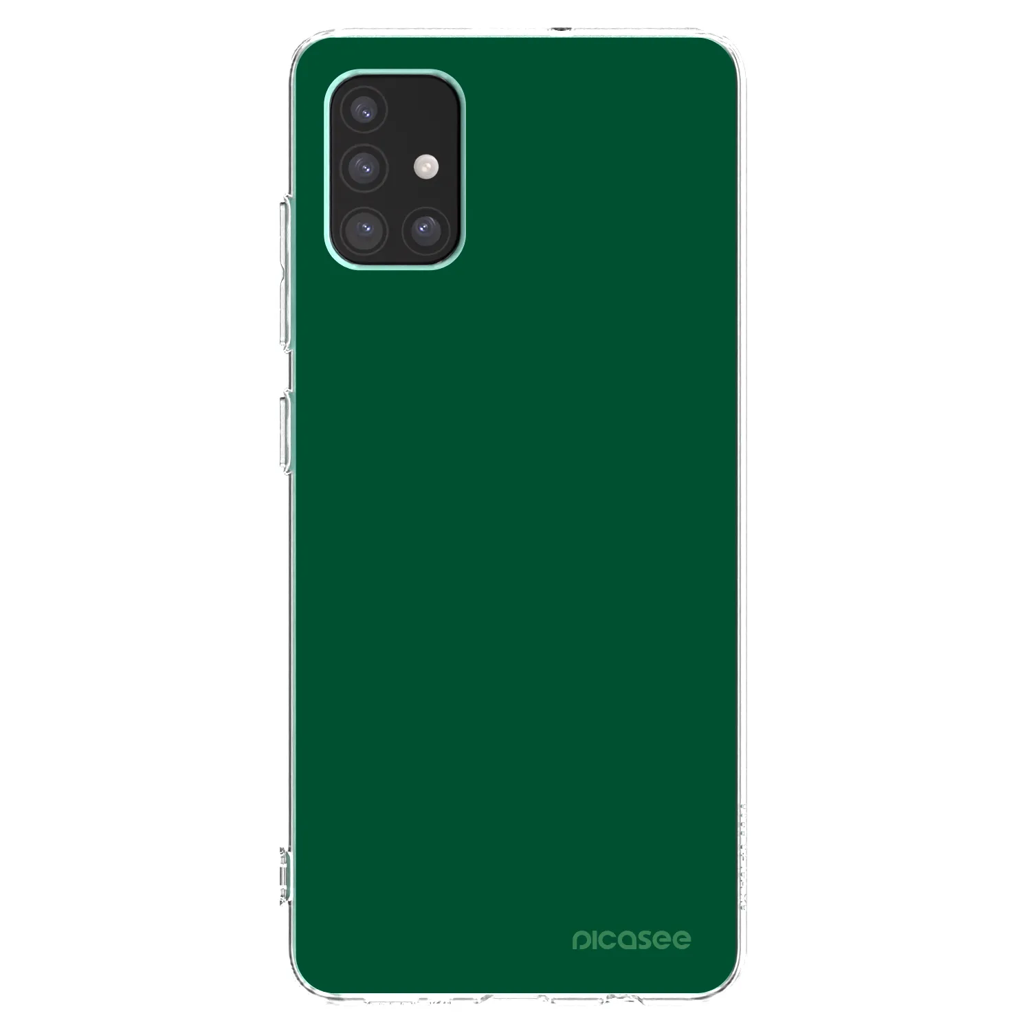 Picasee silikonska prozirna maskica za Samsung Galaxy M51 M515F - Green Gleam