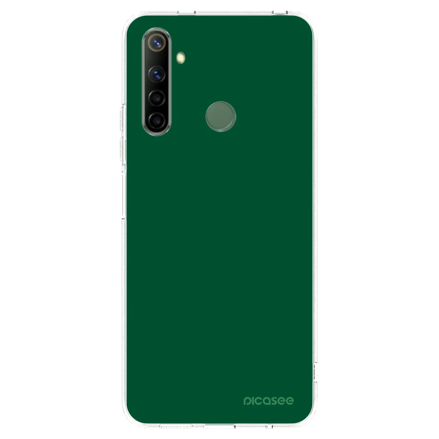 Picasee silikonska prozirna maskica za Realme 6i - Green Gleam