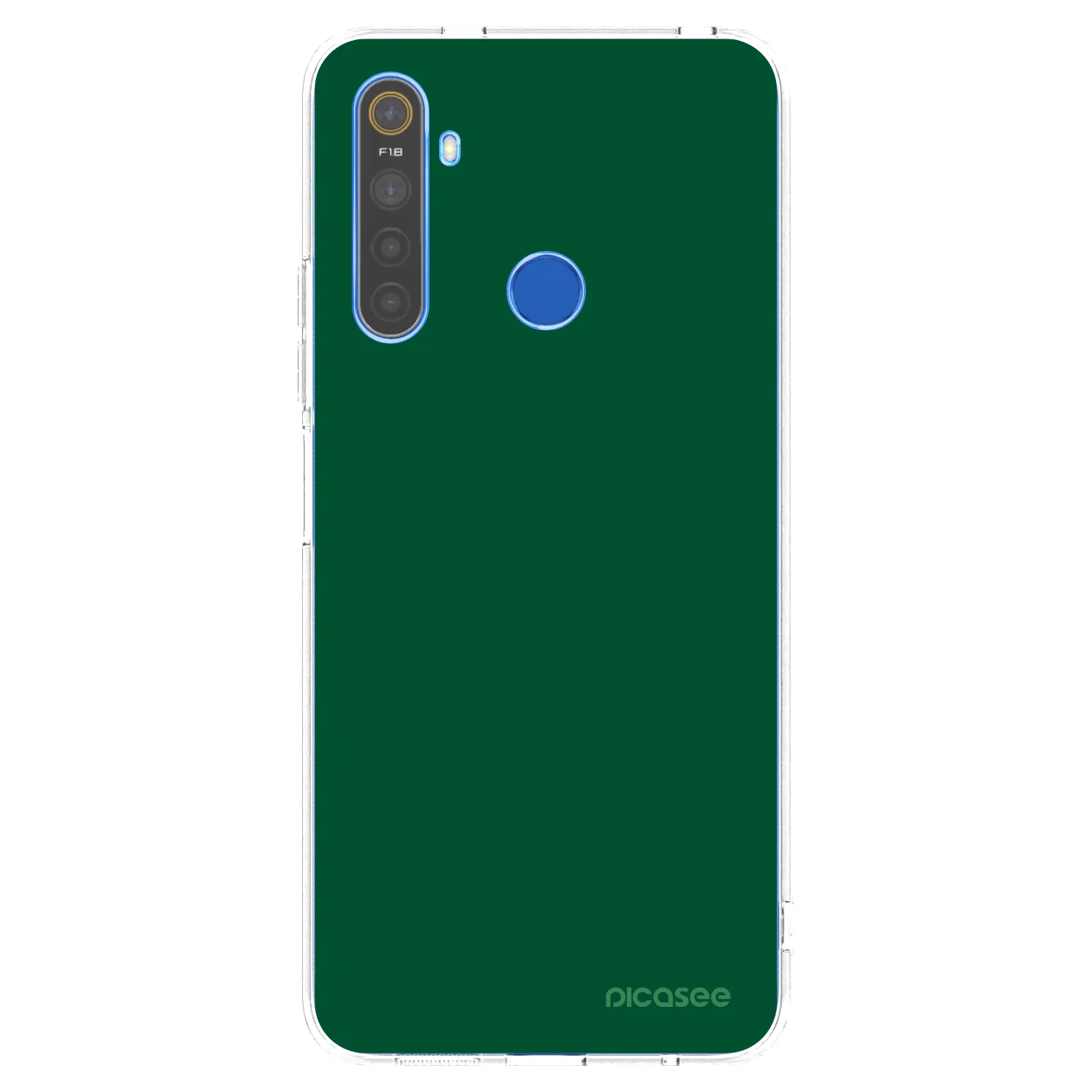 Picasee silikonska prozirna maskica za Realme 5 - Green Gleam
