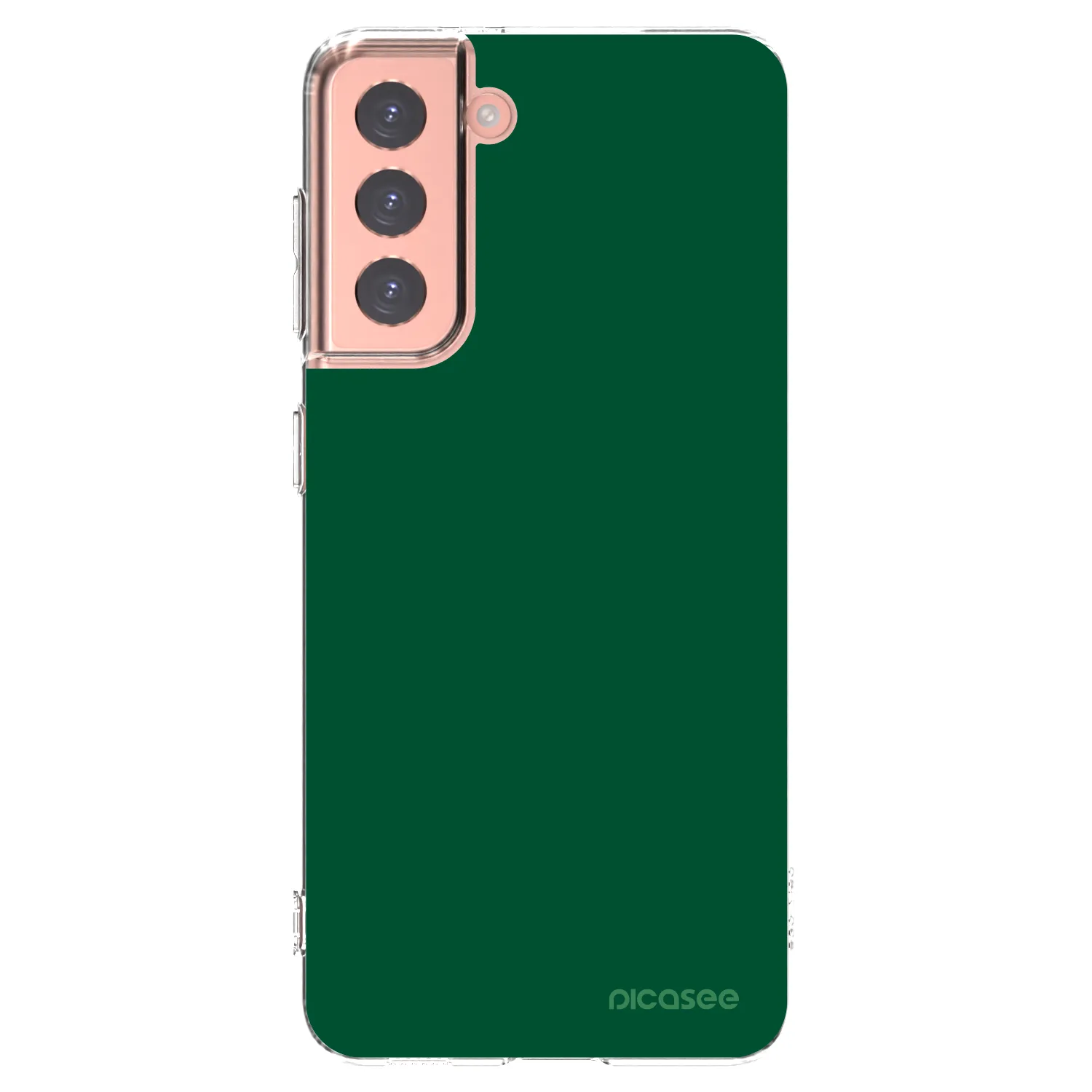 Picasee silikonska prozirna maskica za Samsung Galaxy S21 5G G991B - Green Gleam